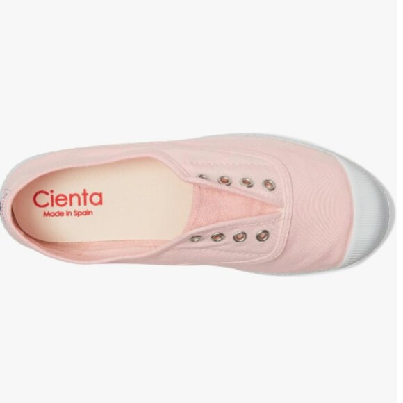 Cienta Canvas Slip On Light Pink Size 23 or 6.5 - Picture 1 of 6